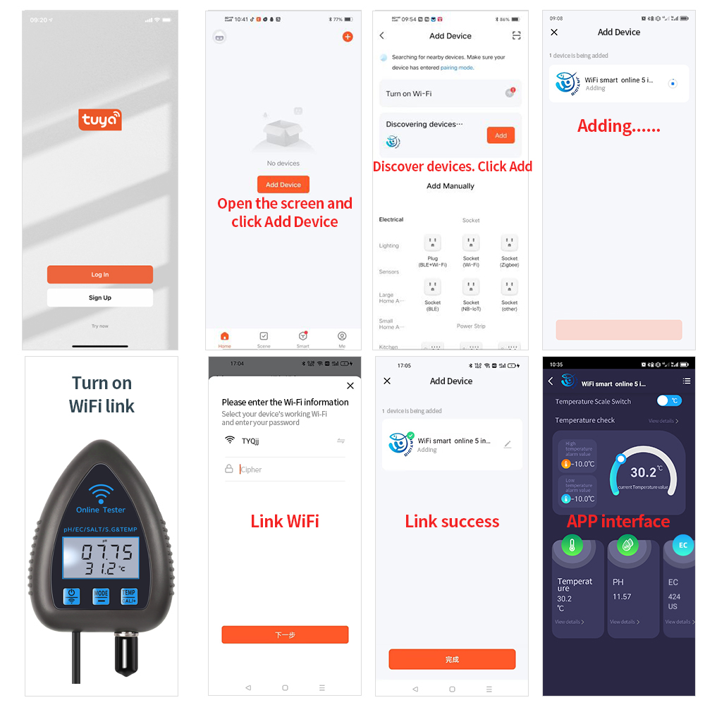 Tuya WiFi 5 in 1 Water Quality - огляд і ціна Ph Meter Digital Water Tester