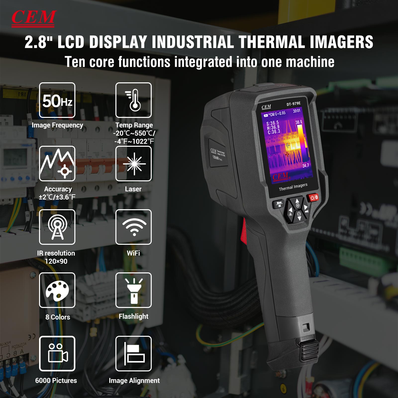 CEM DT-979E Handheld Thermal I - огляд і ціна Thermal Imaging Camera Pcb Repair