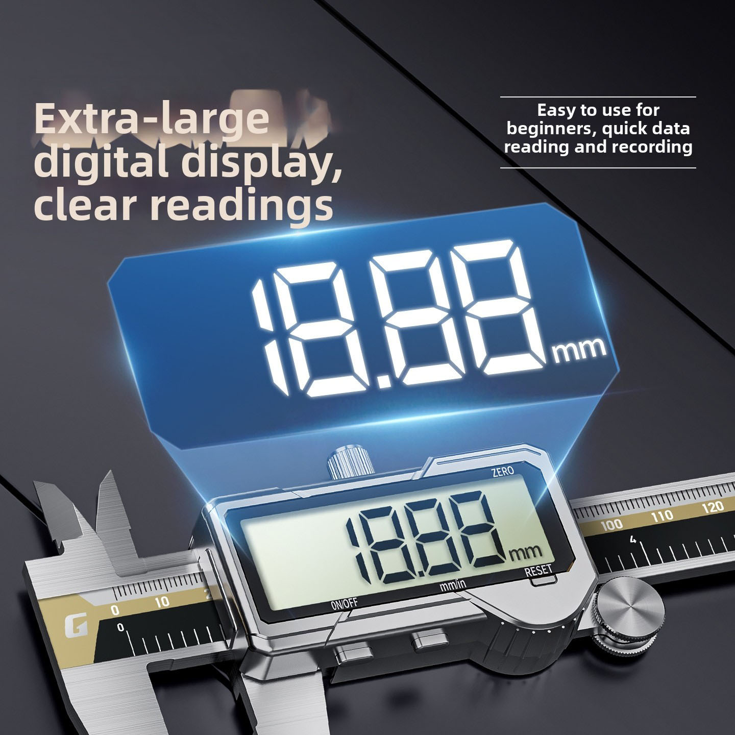 Digital Caliper with Type C Ch - огляд і ціна Digital Caliper 150Mm Stainless Steel