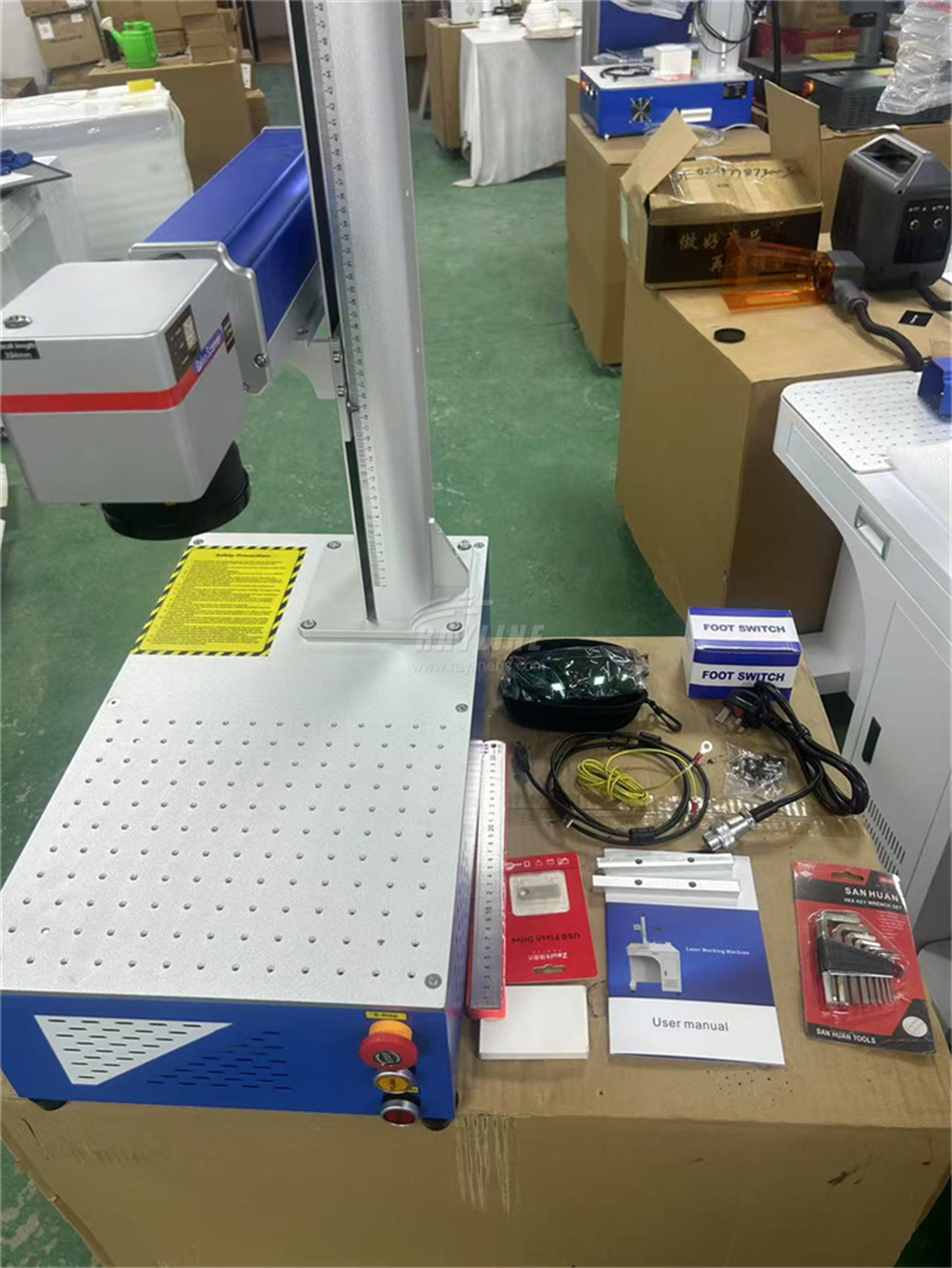 30W 50W 100W Portable 3D Fiber - огляд і ціна Fiber Laser Marking Machine 30W