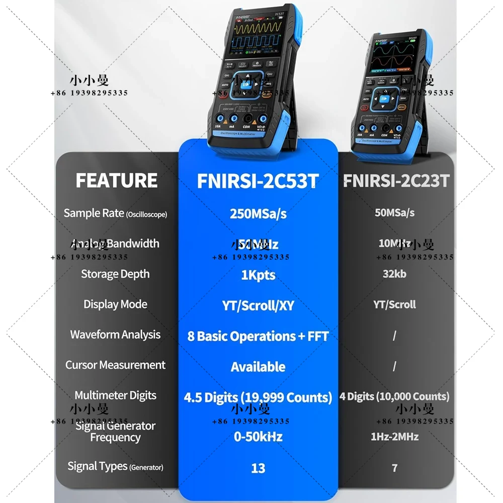 FNIRSI 2C53T Upgraded Handheld - огляд і ціна Fnirsi Digital Oscilloscope Handheld
