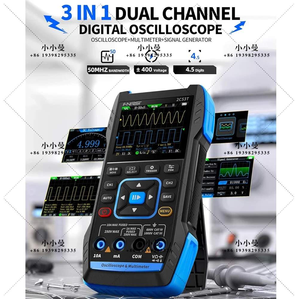 FNIRSI 2C53T Upgraded Handheld - огляд і ціна Fnirsi Digital Oscilloscope Handheld