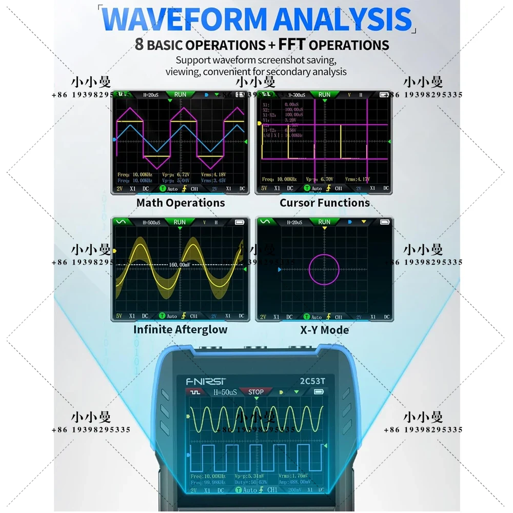 FNIRSI 2C53T Upgraded Handheld - огляд і ціна Fnirsi Digital Oscilloscope Handheld