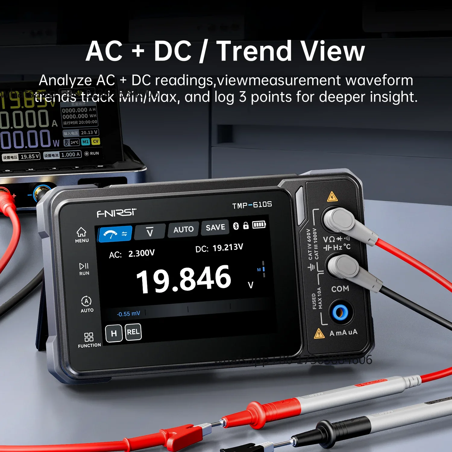 FNIRSI TMP-610S Digital Multim - огляд і ціна Fnirsi Digital Oscilloscope Handheld