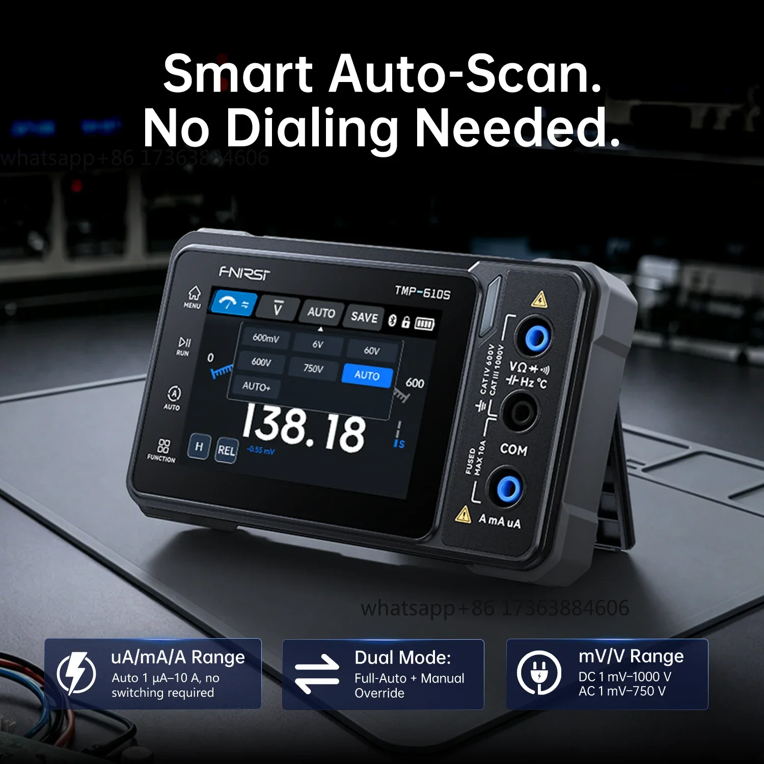 FNIRSI TMP-610S Digital Multim - огляд і ціна Fnirsi Digital Oscilloscope Handheld
