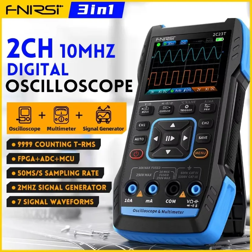 FNIRSI 2C23T Handheld Digital  - огляд і ціна Fnirsi Digital Oscilloscope Handheld