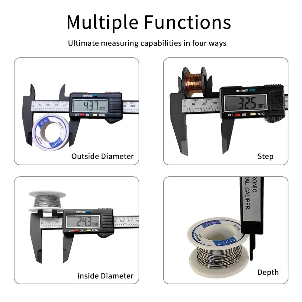 Carbon Fiber Digital Caliper 1 - огляд і ціна Digital Caliper 150Mm Stainless Steel