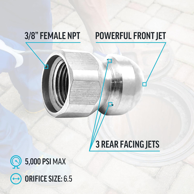 Sewer Jetter Nozzle for Pressu - огляд і ціна Vacuum Chamber Kit With Pump