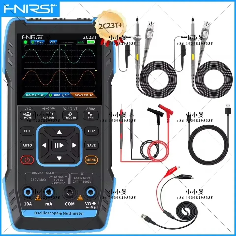 FNIRSI 2C23T10MHz, 2C53T 50MHz - огляд і ціна Fnirsi Digital Oscilloscope Handheld